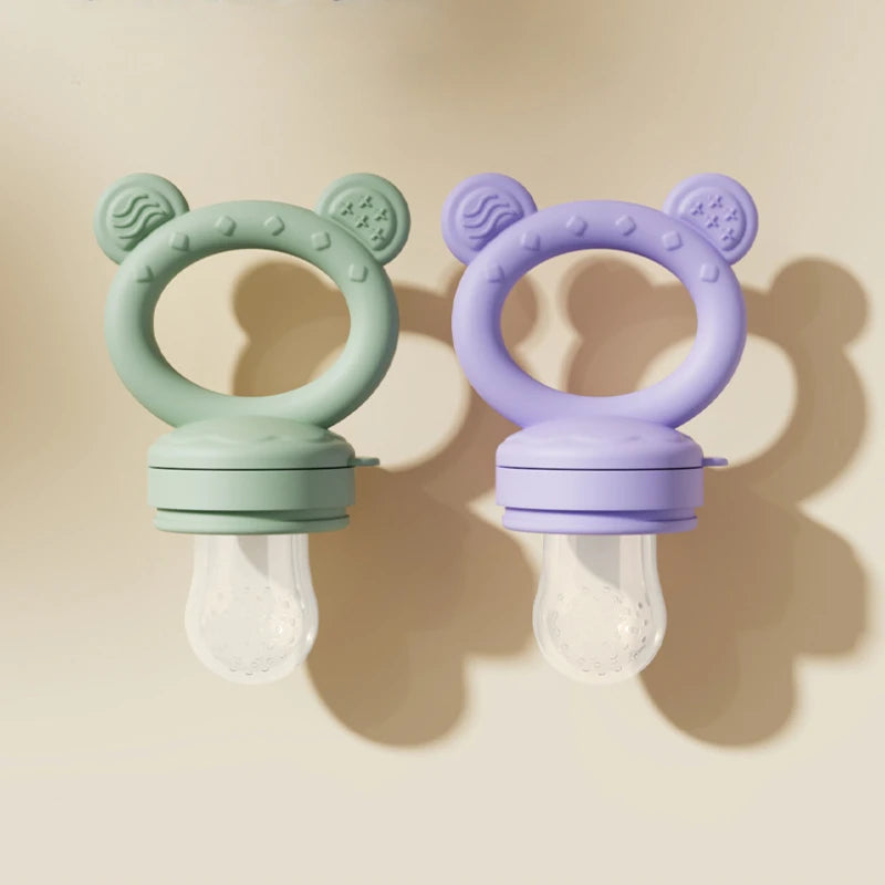 Silicone Baby Fruit Feeder Set Breastmilk Popsicle Freezer Molds for Baby Teething & Infant Self Feeding Storage Container