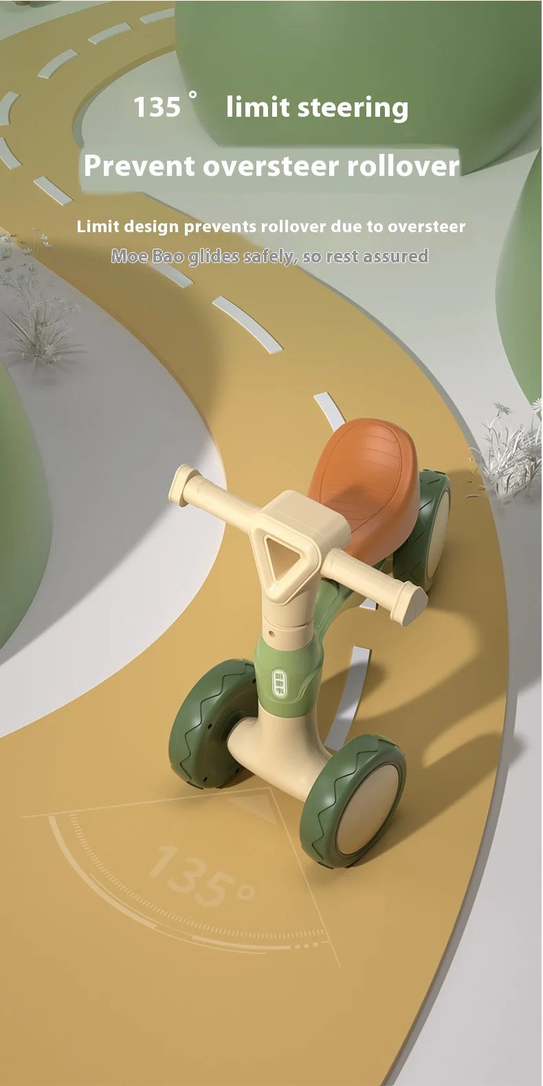 Summer outdoor sports children's balance bike 1-3 years old baby strollerfour-wheel sliding  footless walker toy birthday gift