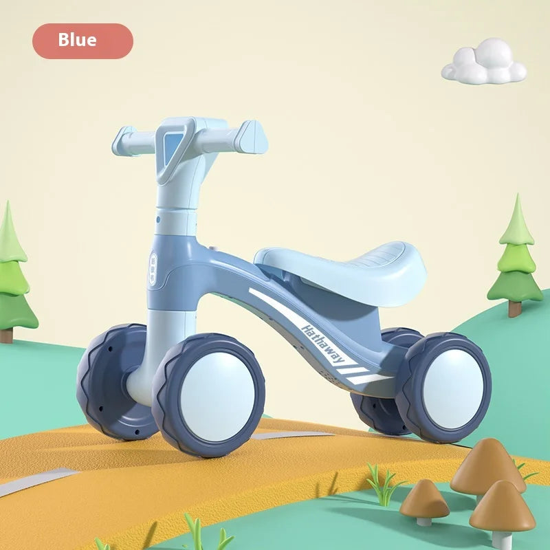Summer outdoor sports children's balance bike 1-3 years old baby strollerfour-wheel sliding  footless walker toy birthday gift