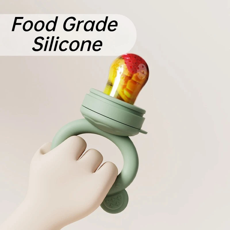 Silicone Baby Fruit Feeder Set Breastmilk Popsicle Freezer Molds for Baby Teething & Infant Self Feeding Storage Container