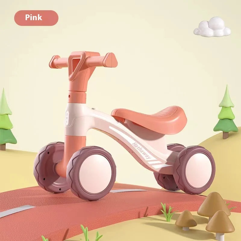 Summer outdoor sports children's balance bike 1-3 years old baby strollerfour-wheel sliding  footless walker toy birthday gift