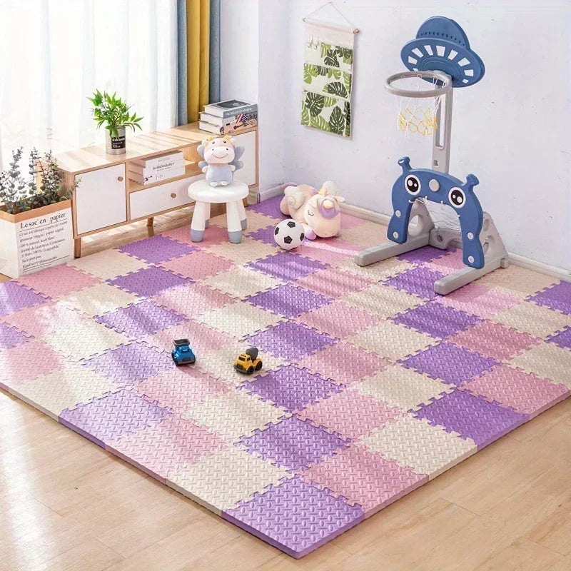 30x30cm EVA Puzzle Mat – Thick Baby Play Mat for Kids, Non-Slip & Waterproof Crawling Floor Tiles, Interlocking Foam Rug