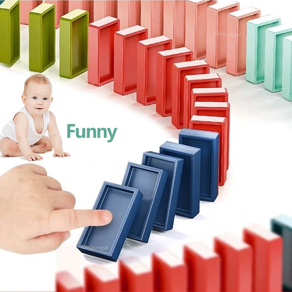 Electric Domino Blocks Train Car Automatic Laying Vehicle Construction STEM Toy for Children Toddler Birthday Gift Kids Boy Girl