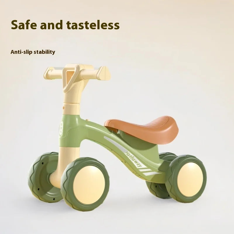 Summer outdoor sports children's balance bike 1-3 years old baby strollerfour-wheel sliding  footless walker toy birthday gift