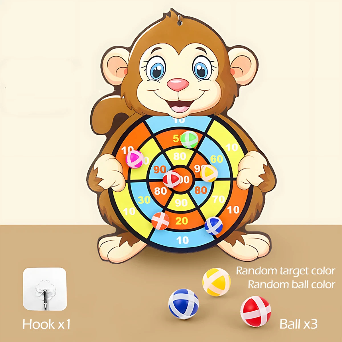 Educational Games Dart Board Baby Toy Stickey Ball Dart Indoor Sports Child Montessori Games for Children 3 to 7 Years