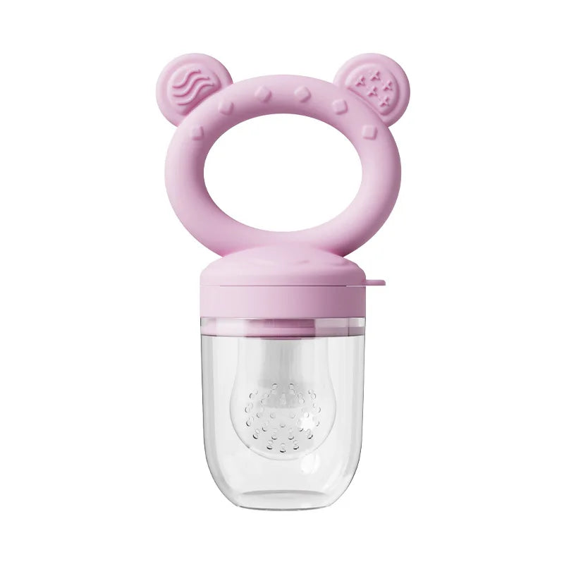 Silicone Baby Fruit Feeder Set Breastmilk Popsicle Freezer Molds for Baby Teething & Infant Self Feeding Storage Container